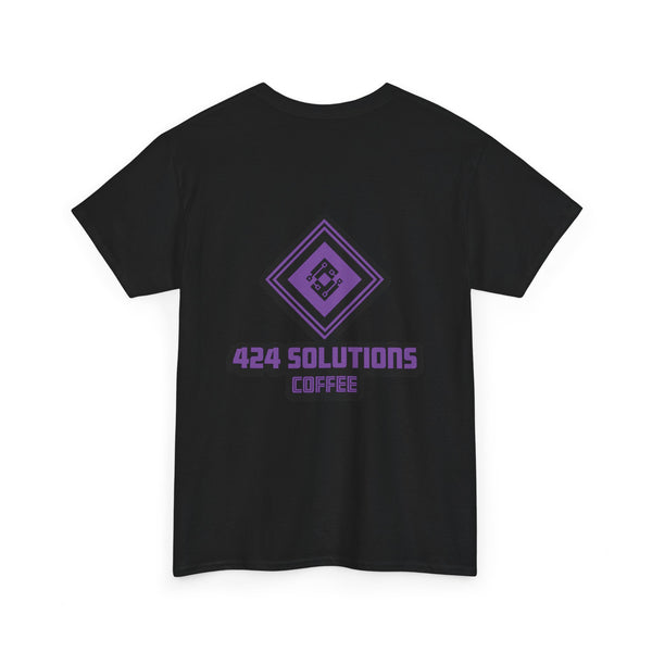 Unisex Heavy Cotton Tee - 424 Solutions Coffee Logo