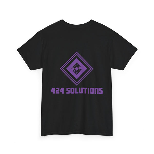 Unisex Heavy Cotton Tee - 424 Solutions  Logo